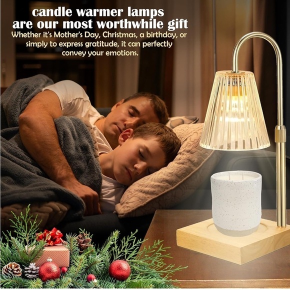 Candle Warmer Lamp Electric Timer Dimmer Adjustable Height Scented Wax Decor - Picture 14 of 15